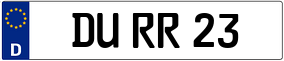 Truck License Plate